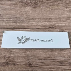 Balta dėžutė Krikšto žvakei
