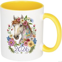 Šventinis puodelis "Arklio...